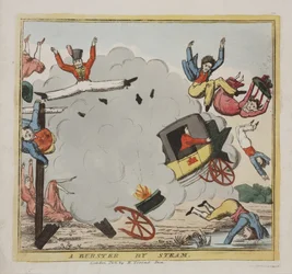 Ein Dampfausbruch, um 1835